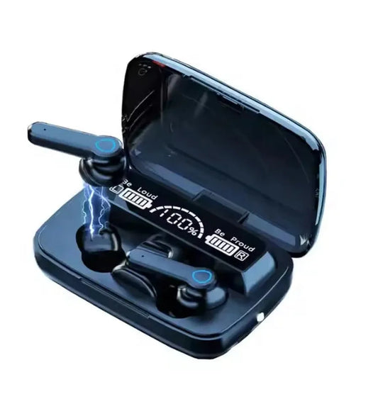 JMT-403850 M19 Gaming Earphones with LED Digital Display, Waterproof Mini Headset, and Wireless Charging Feature