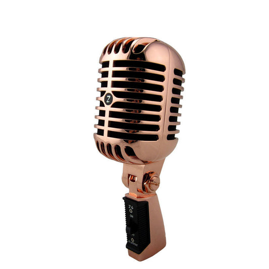 JMT-403850 Retro Microphone Z6 - KTV Karaoke & Jazz Performance Microphone, Zinc Alloy Construction, Enhanced Sound Mesh, 38mm Large Diaphragm Option Available