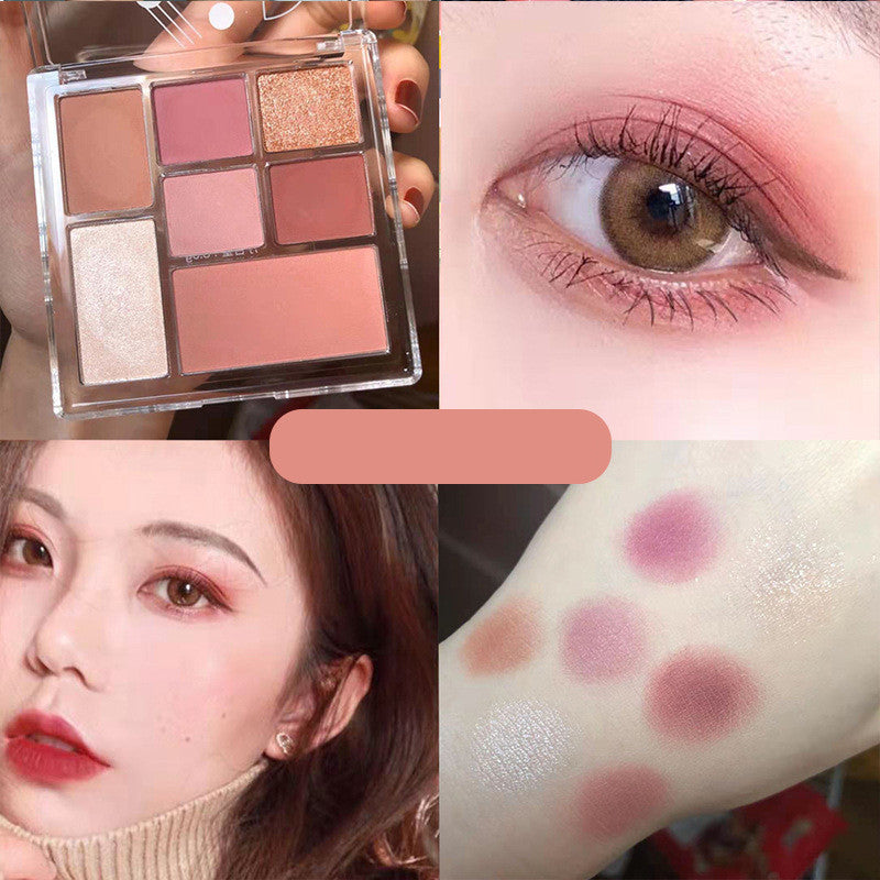 JMT-403914 Pearly Matte Eye Shadow Palette - Six Versatile Shades for Every Look