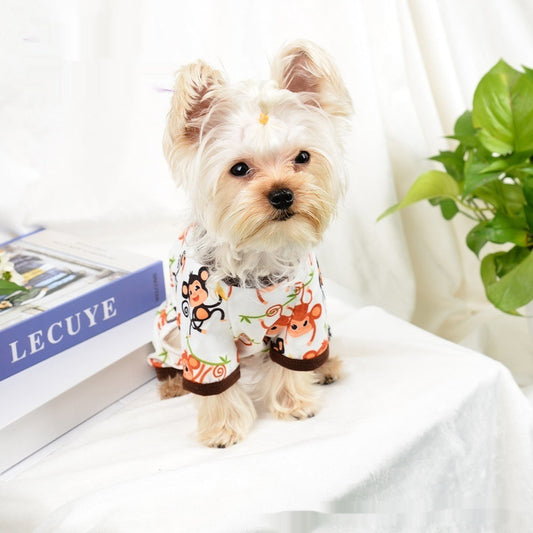 JMT-404298 Cute Monkey Print Casual Pet Clothing for Dogs and Cats in Various Sizes