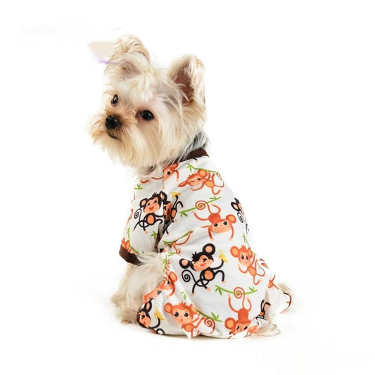 JMT-404298 Cute Monkey Print Casual Pet Clothing for Dogs and Cats in Various Sizes