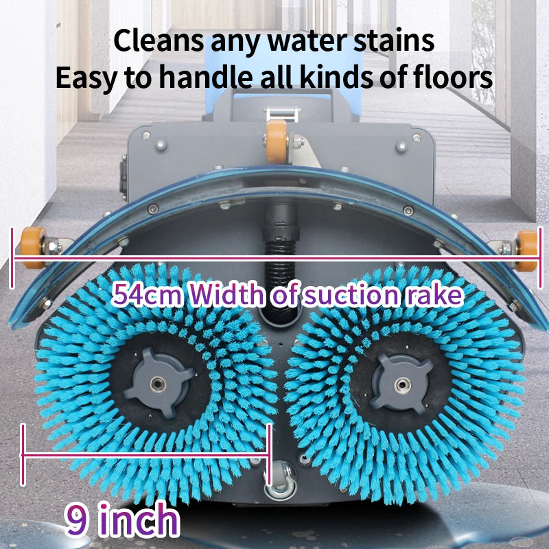 JMT-404298 Lithium Battery Floor Sweeper Mini Upright Tile Cleaning Machine