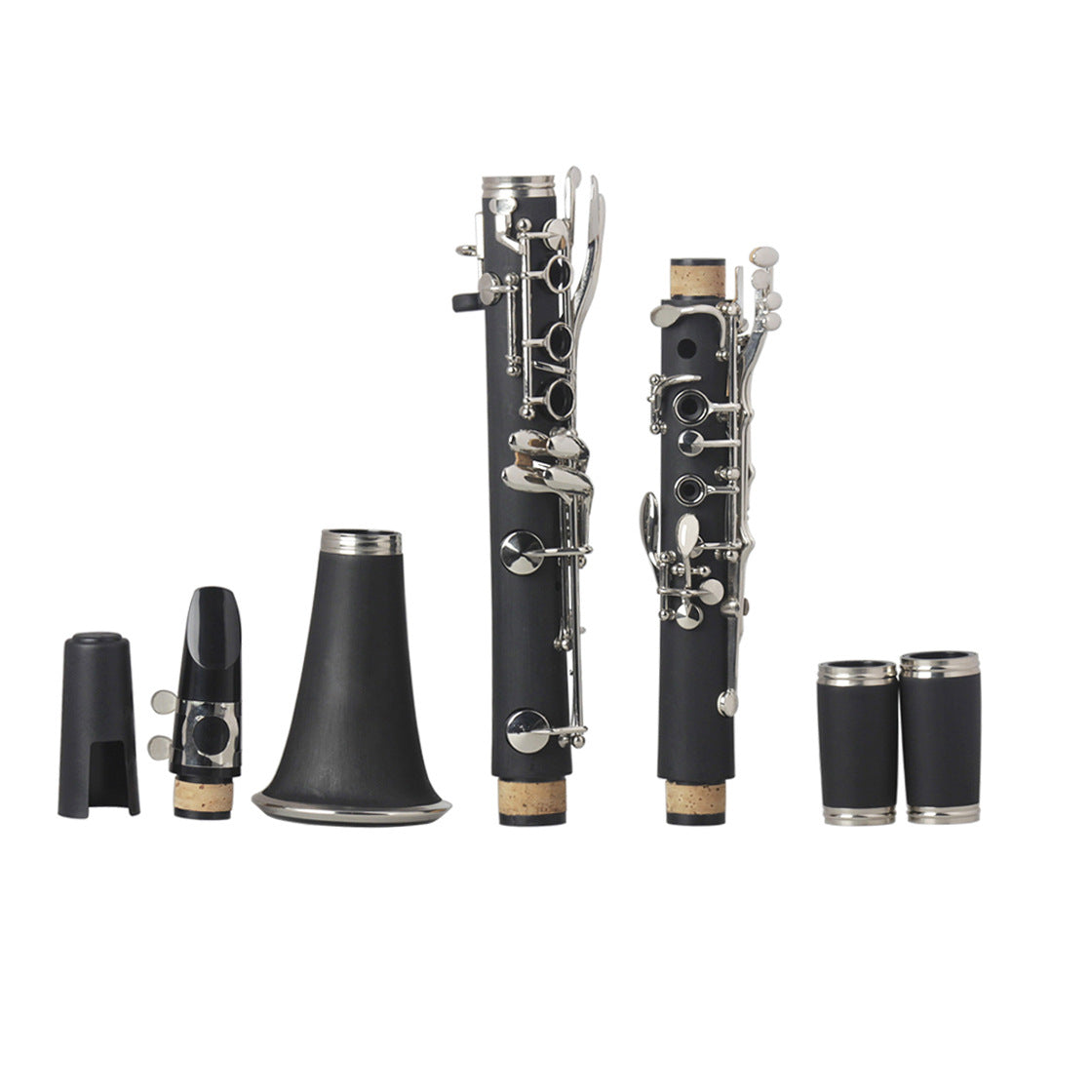 JMT-404554 Bakelite Nickel-Plated 17-Key Clarinet for Beginners