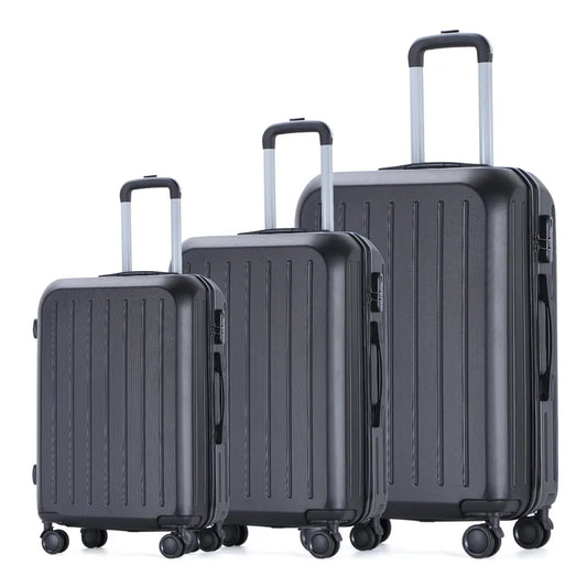 JMT-405386 Premium 3-Piece ABS Luggage Set with Hard Shell Design for Travel