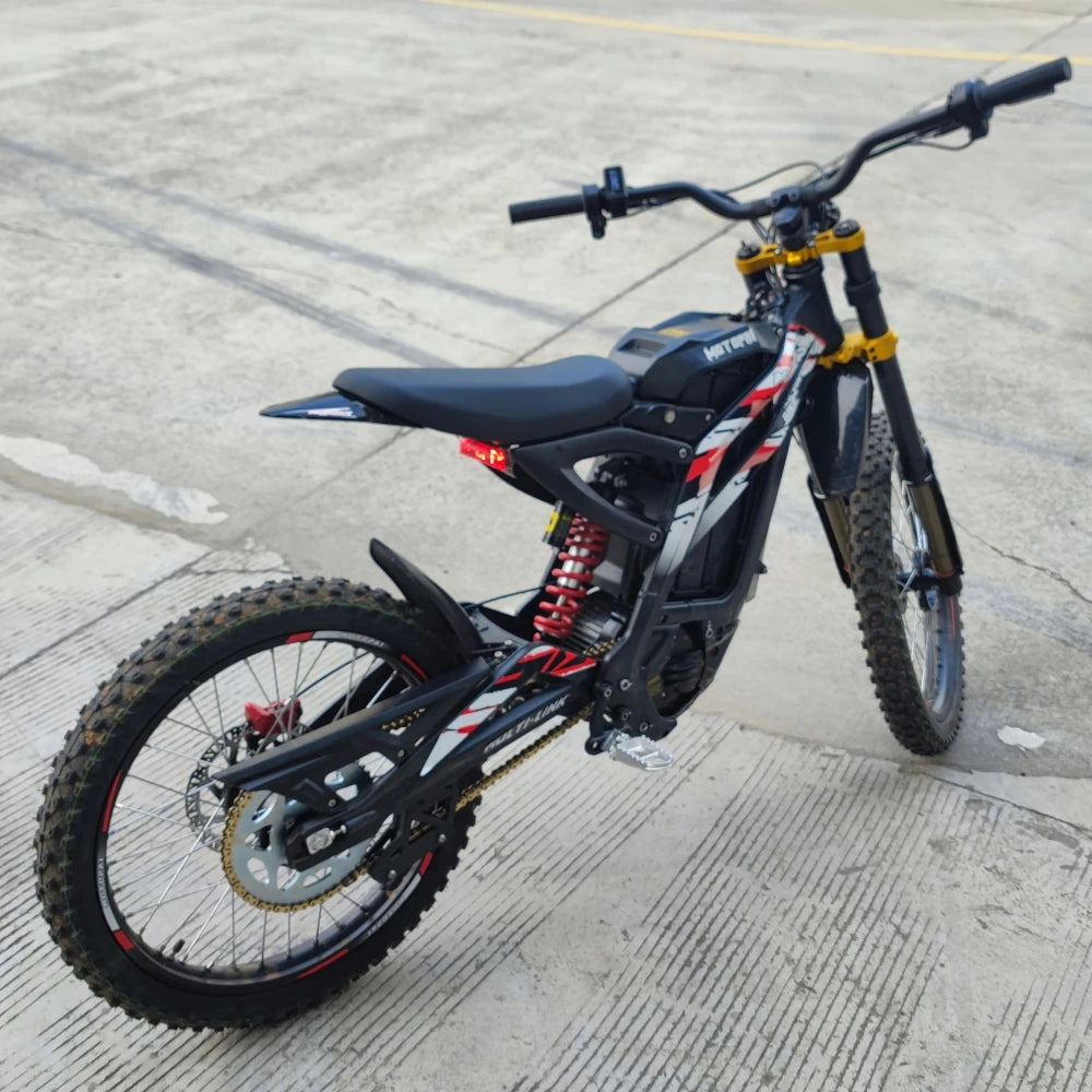 JMT-405578 6000W Electric Dirt Bike with 34Ah Lithium Battery and Aluminum Frame for Street and Off-Road Adventures , Top Speed 27.9 mph