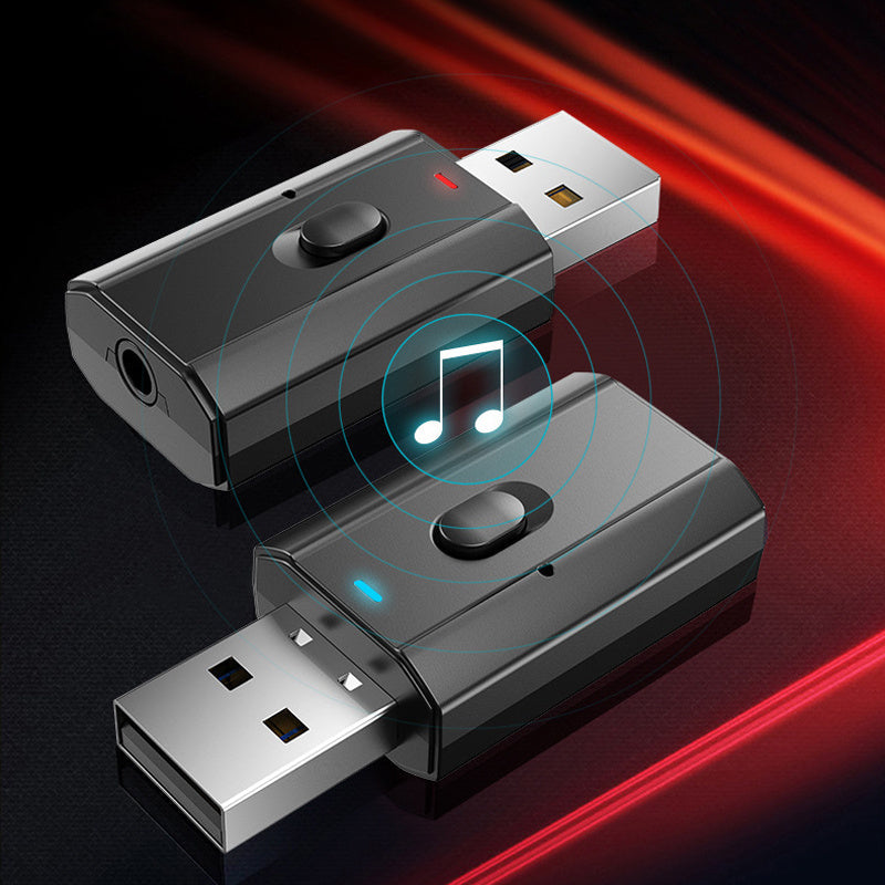 JMT-405834 Bluetooth 5.0 Audio Adapter – 2-in-1 Receive and Transmit for Computer, TV, Projector, and Audio Devices