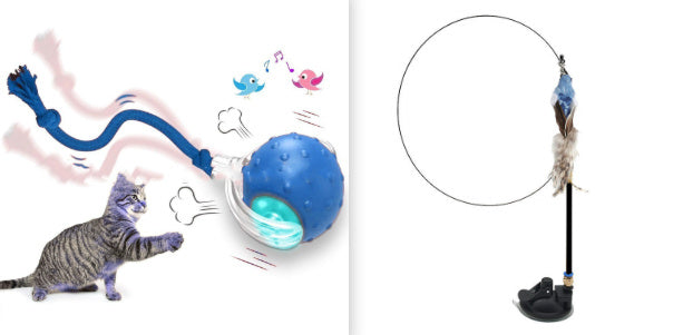 JMT-405962 Interactive Cat Toy Ball with Auto Shut-Off and Three Speed Modes