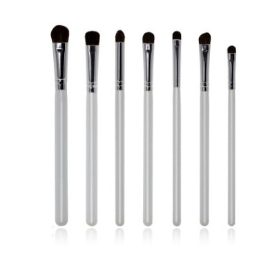 JMT-406090 Set of 7 Wooden Handle Eye Shadow Brushes with Horse Hair Bristles
