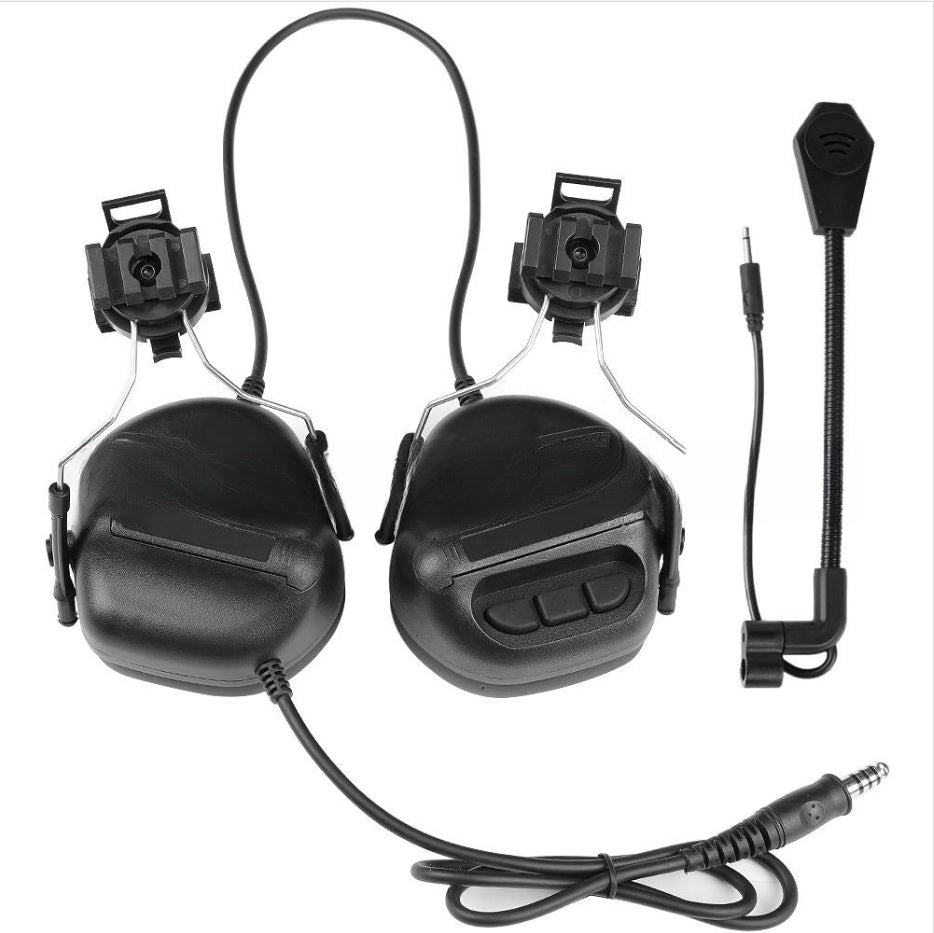 JMT-406474 Tactical Headset with Noise Reduction and Fifth Generation Chip - Helmet Style, Available in Black, Green, Sand