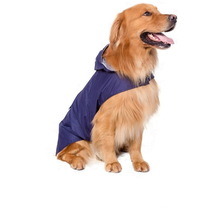 JMT-406730 Reflective Hooded Raincoat Poncho for Big Dogs - Waterproof and Durable Design