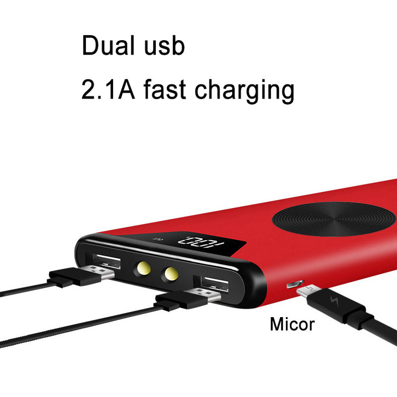 JMT-406986 20000 mAh Wireless Charging Power Bank with Metal Housing and 5W Output