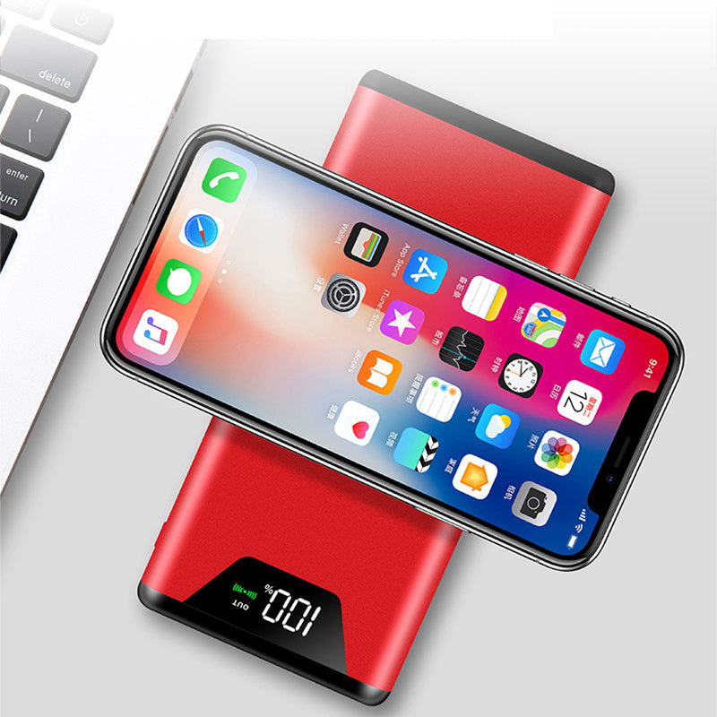 JMT-406986 20000 mAh Wireless Charging Power Bank with Metal Housing and 5W Output