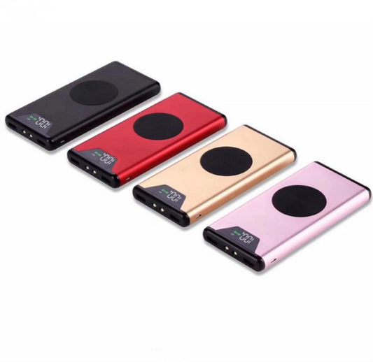 JMT-406986 20000 mAh Wireless Charging Power Bank with Metal Housing and 5W Output