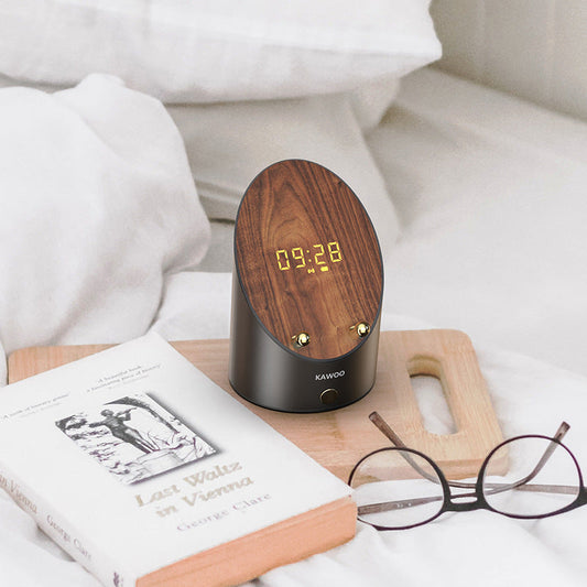 JMT-406986 Portable Bluetooth Speaker with Wireless Alarm Clock and Charging Function, 1000mAh Battery, USB Interface, Aluminum Alloy Design, 6-10 Hours Playtime