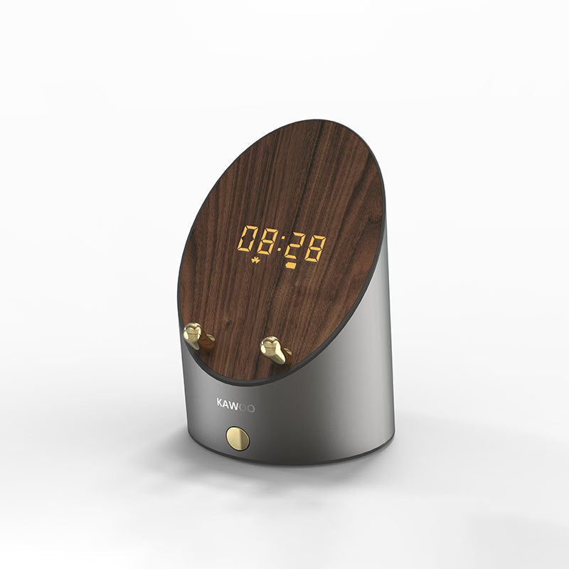 JMT-406986 Portable Bluetooth Speaker with Wireless Alarm Clock and Charging Function, 1000mAh Battery, USB Interface, Aluminum Alloy Design, 6-10 Hours Playtime