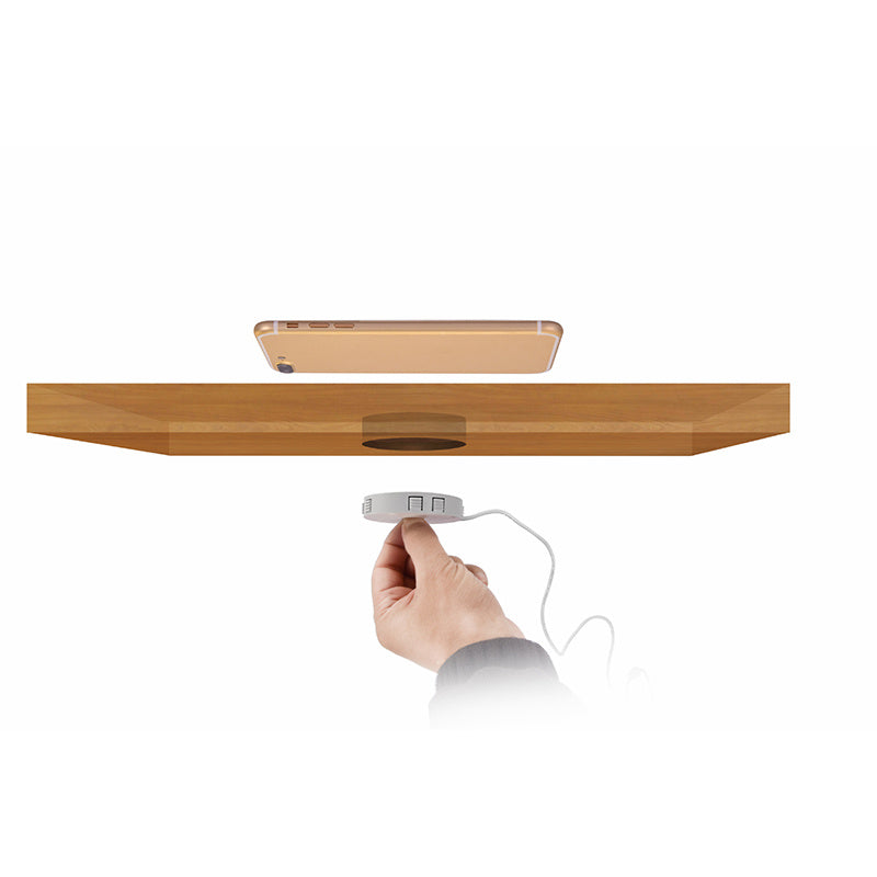 JMT-407306 Compact Qi Wireless Charger with 1m USB Cable, 5W Output, and 10mm Charging Distance