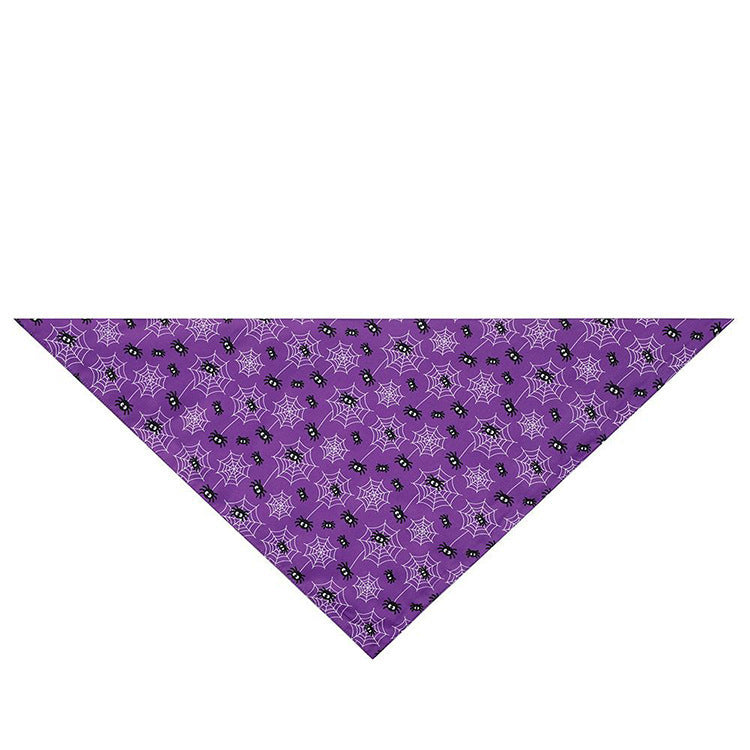 JMT-407434 Halloween Triangle Scarf for Pets - Fun and Festive Polyester Saliva Towel in Multiple Styles