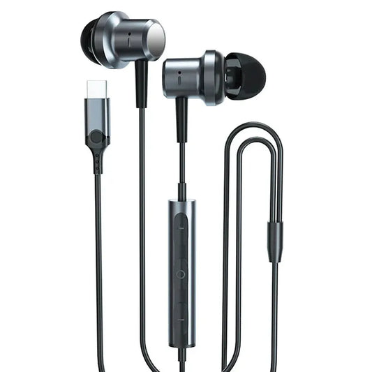 JMT-407626 Digital Type-C Wired Earbuds with Microphone and Hi-Fi Stereo Sound