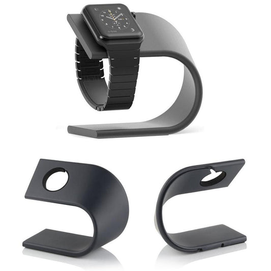 JMT-407818 Aluminum Charging Stand for Apple Watch Series 1-4 in Dark Gray and Silver
