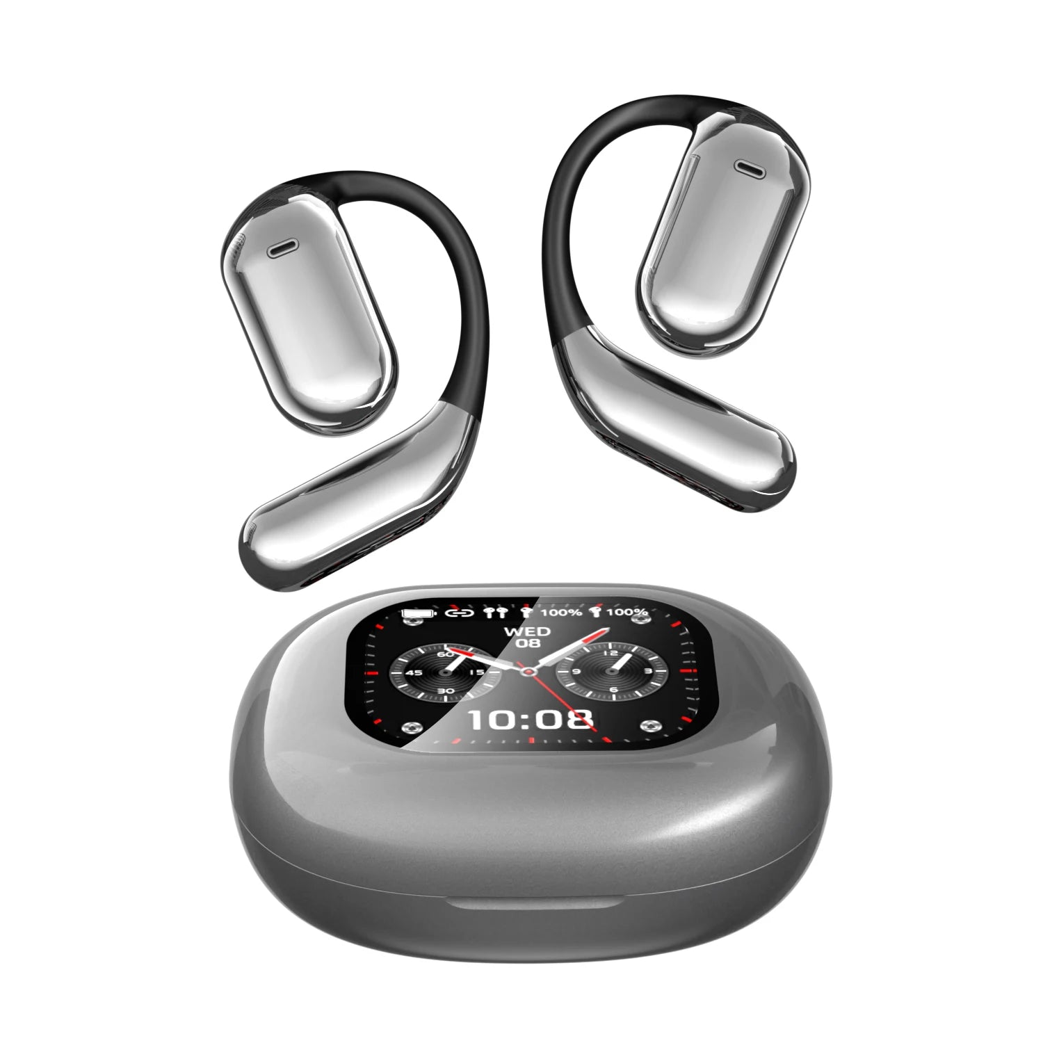 JMT-408138 Open-Ear Wireless Bluetooth Headset with ANC Noise Cancellation and Touch Control Screen