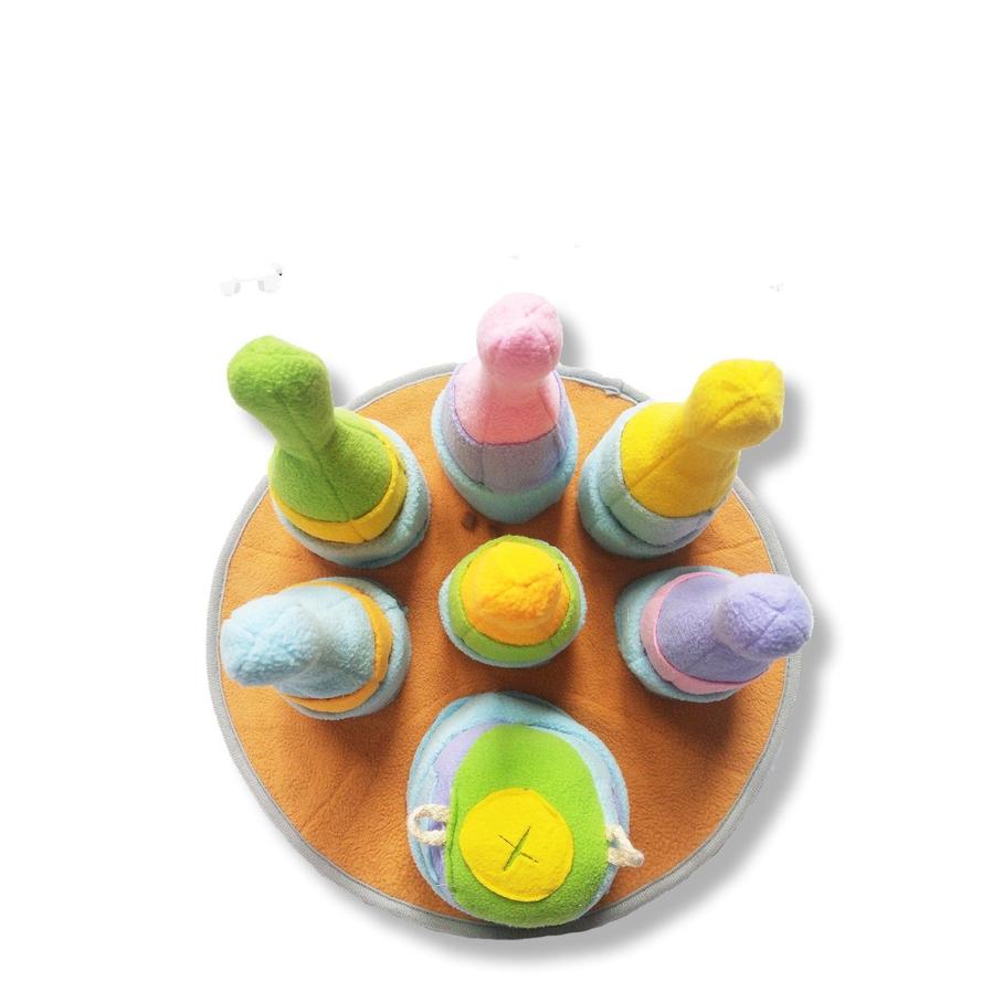 JMT-408266 Bowling Themed Pet Sniffing Pad for Decompression and Relaxation