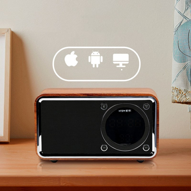 JMT-408458 Wireless Bluetooth Subwoofer Speaker with USB Card Reader and Built-in Battery for Home and Desktop Use