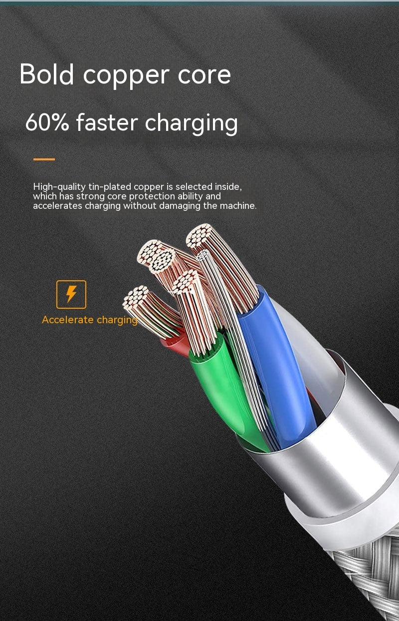 JMT-408650 Braided PD Data Cable 20W Fast Charging & Data Transmission, 1M Length, Compatible with 8PIN Devices