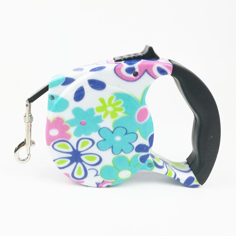 JMT-409610 Multi-Color Retractable Pet Traction Belt - 5M Long with Durable ABS Material