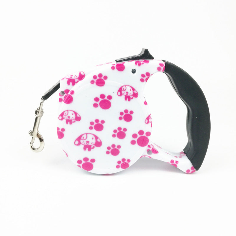 JMT-409610 Multi-Color Retractable Pet Traction Belt - 5M Long with Durable ABS Material