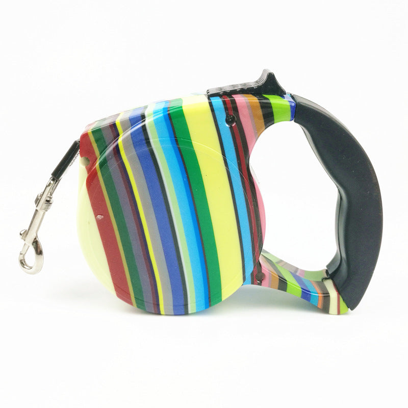 JMT-409610 Multi-Color Retractable Pet Traction Belt - 5M Long with Durable ABS Material