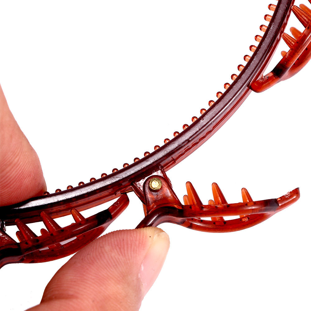 JMT-409802 Woven Multi-Layer Wave Bangs Headband - Plastic/Resin, 11x13.5cm