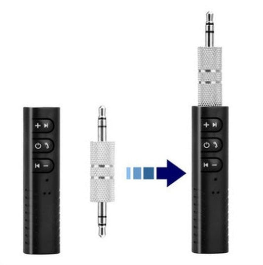 JMT-410442 Bluetooth Audio Receiver with 3.5mm AUX Input - Wireless Streaming with 10 Hours Talk Time