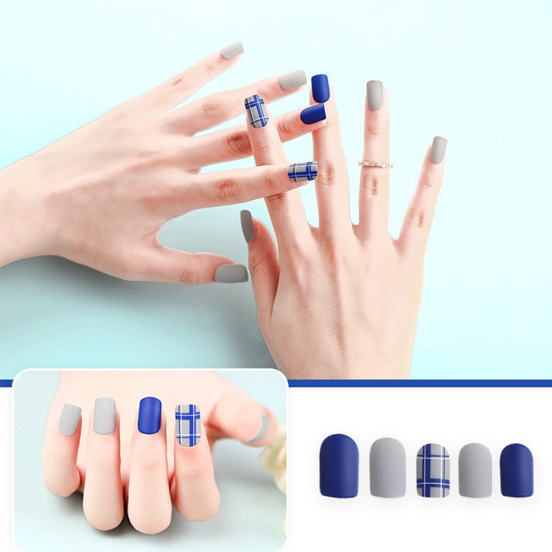 JMT-410570 Waterproof DIY Glitter Fake Nail Patch Set - 30 Pieces with Nail Sequins