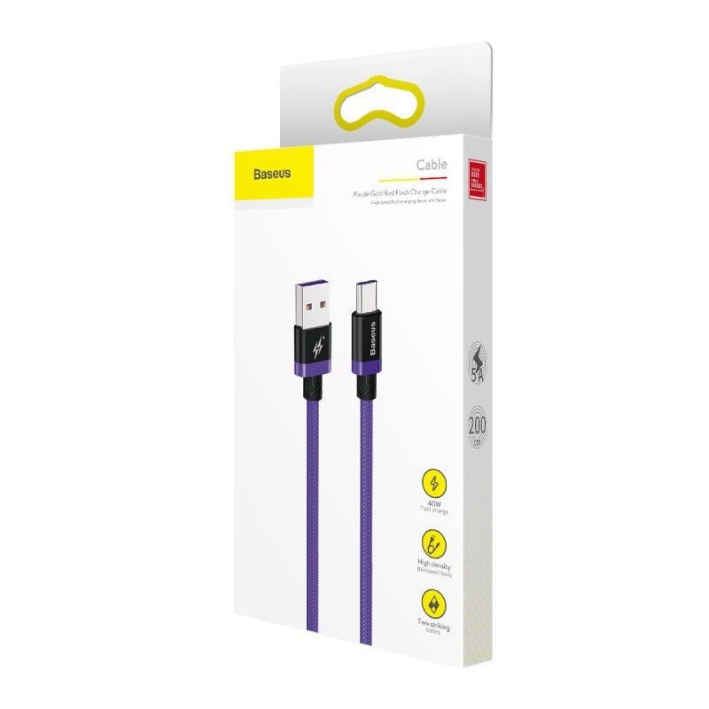 JMT-410954 1M/2M Fast Charging Data Cable for Android - Purple, Gold, Red Options