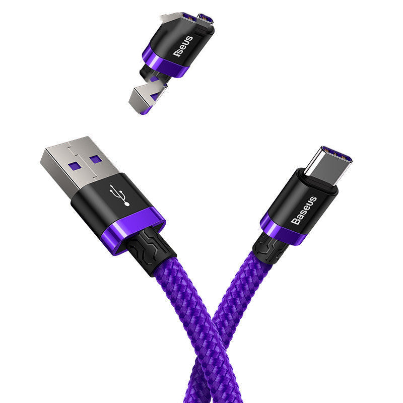 JMT-410954 1M/2M Fast Charging Data Cable for Android - Purple, Gold, Red Options