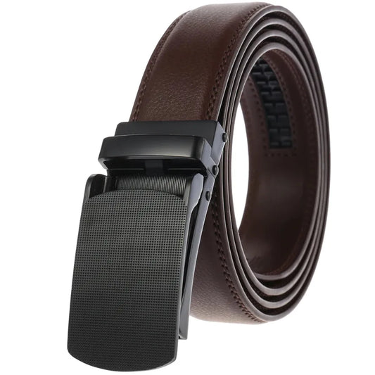 JMT-411018 Men's 3.0CM Wide Fashion Ratchet Buckle Belt - Adjustable, Durable Design