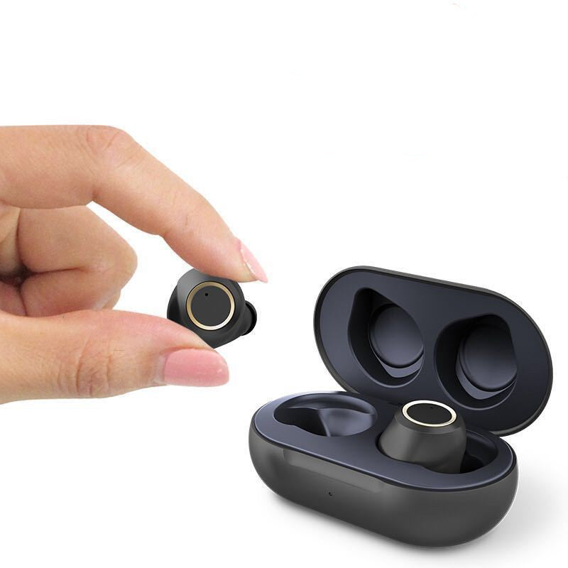 JMT-411082 Wireless Bluetooth 5.0 Smart Touch In-Ear Sports Headset with Stereo Sound and Power Display