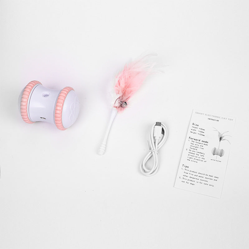 JMT-411402 Interactive Electric Cat Toy with Bell Feather Stick and USB Data Cable