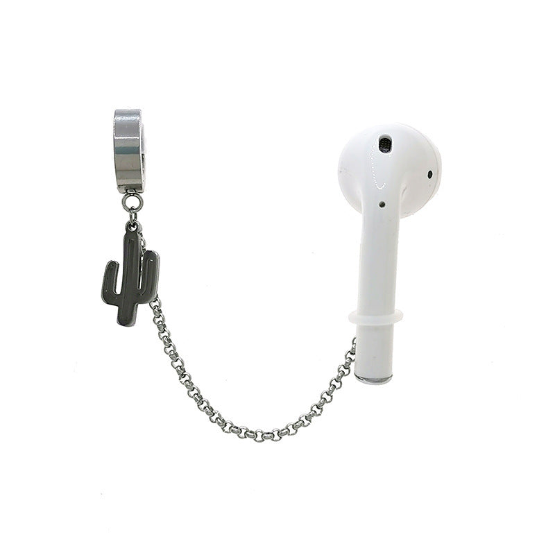 JMT-411402 Universal Non-Pierced Ear Clip for AirPods – Stainless Steel Anti-Lost Sports Earrings