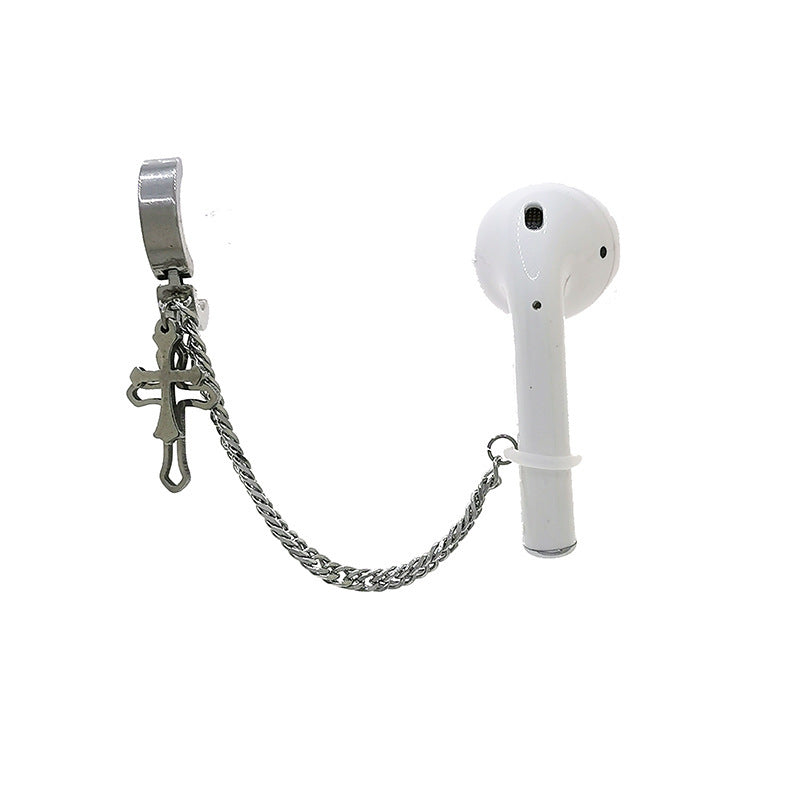 JMT-411402 Universal Non-Pierced Ear Clip for AirPods – Stainless Steel Anti-Lost Sports Earrings