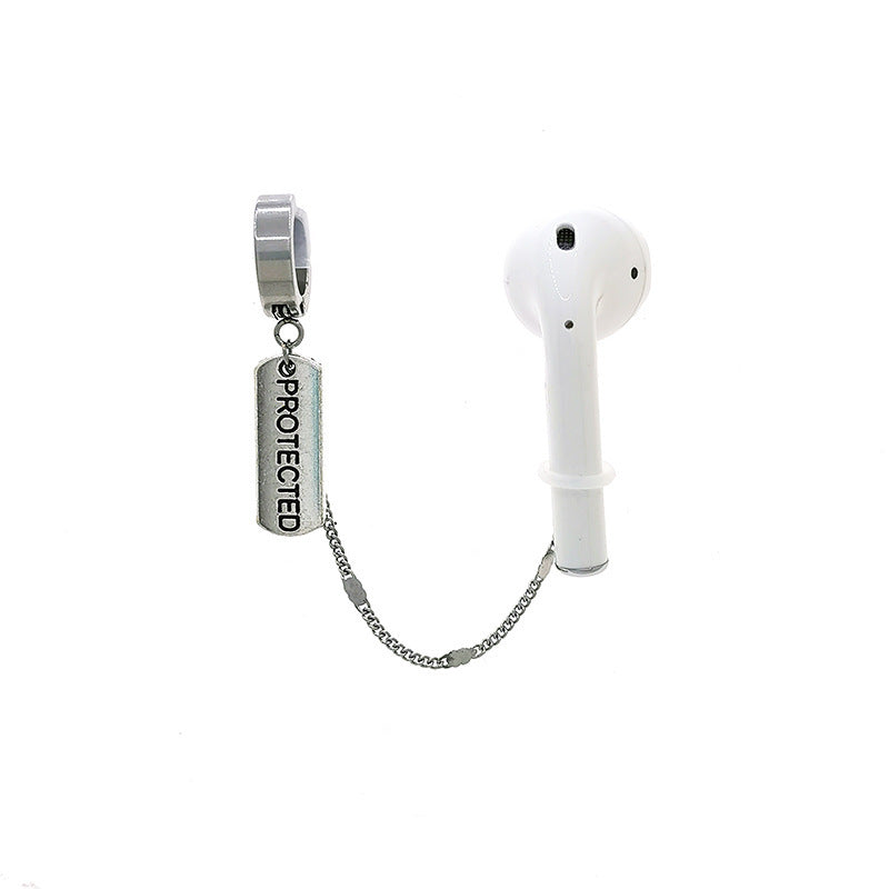 JMT-411402 Universal Non-Pierced Ear Clip for AirPods – Stainless Steel Anti-Lost Sports Earrings