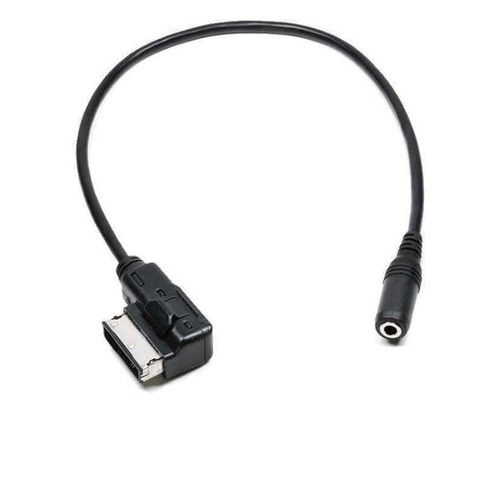 JMT-411594 AMI 3.5mm AUX Input Audio Transmission Cable for Headset Connection, Black, 0.35m