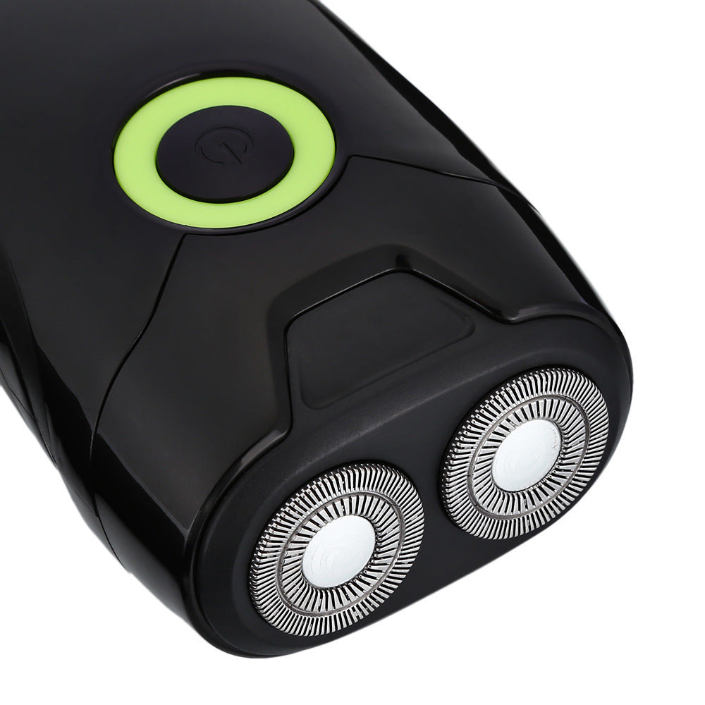 JMT-411658 Rechargeable Electric Shaver with Double Rotary Cutter Head for Men's Face Care