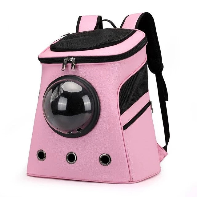JMT-411658 Spacious Pet Travel Backpack for Cats and Dogs with Outdoor Strap and Capsule Design