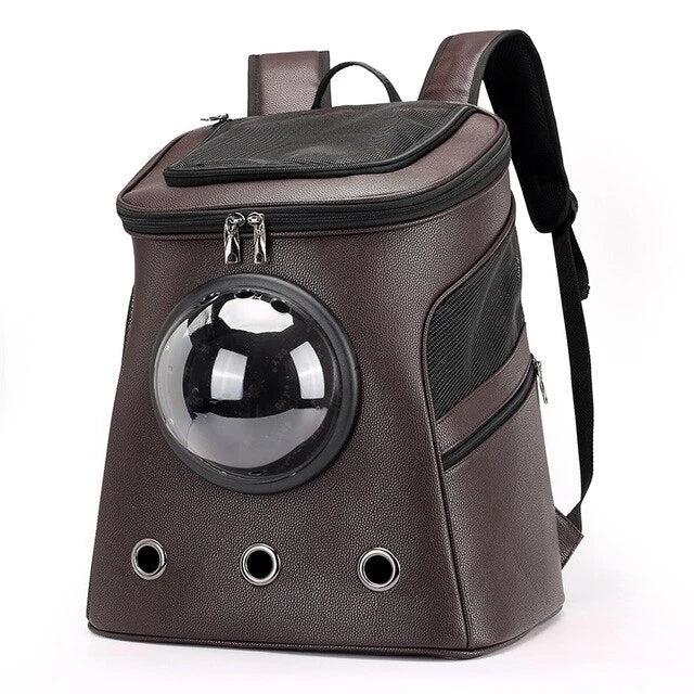 JMT-411658 Spacious Pet Travel Backpack for Cats and Dogs with Outdoor Strap and Capsule Design