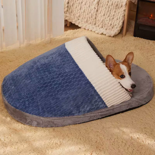 JMT-411722 Cozy Removable Washable Dog Nest Sleeping Bag for Small and Medium Dogs - Winter Warmth