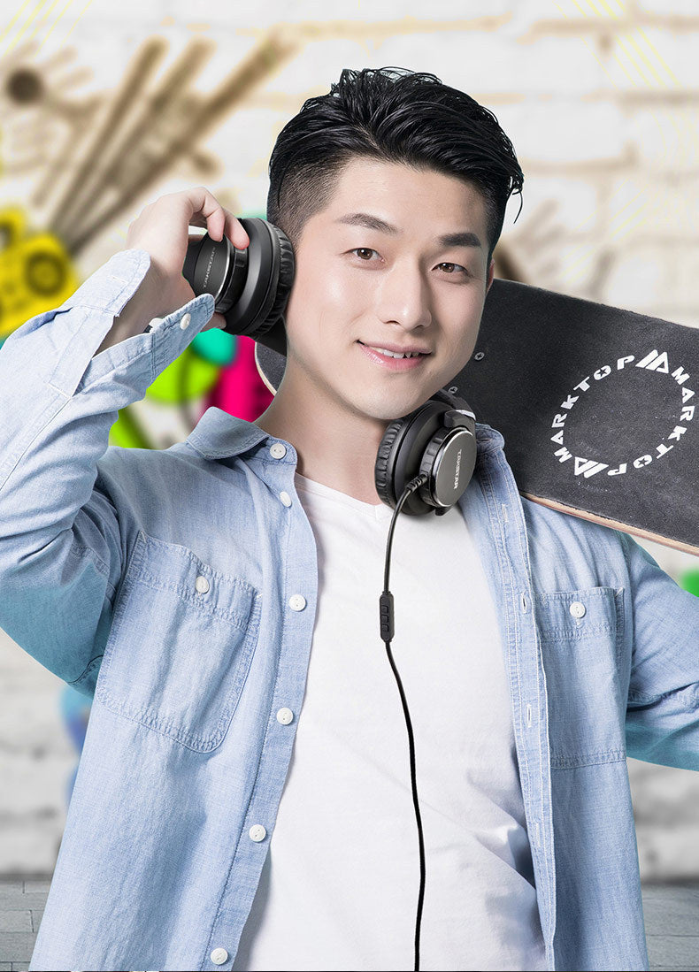 JMT-411914 Dual-Purpose Enclosed Recording Monitor Headset with Built-in Microphone