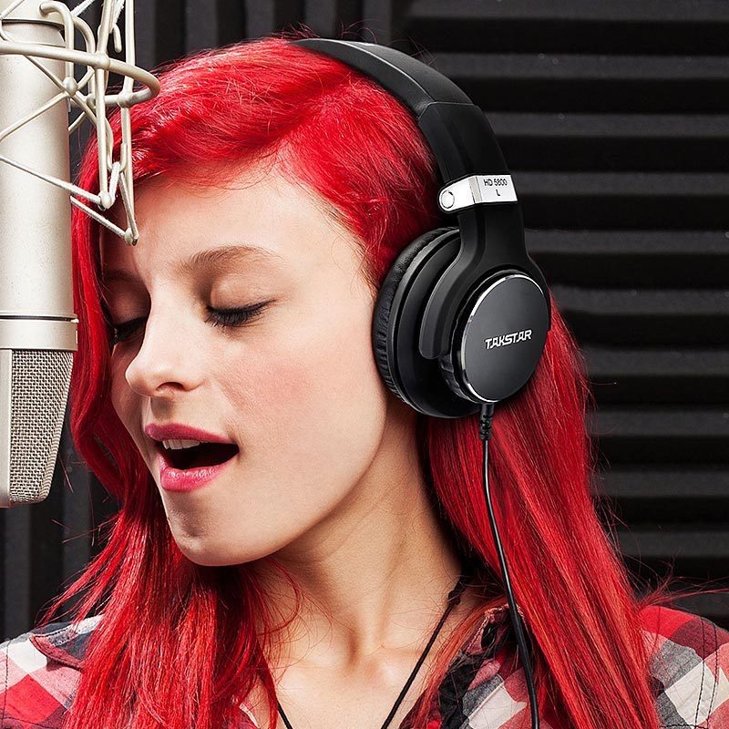 JMT-411914 Dual-Purpose Enclosed Recording Monitor Headset with Built-in Microphone