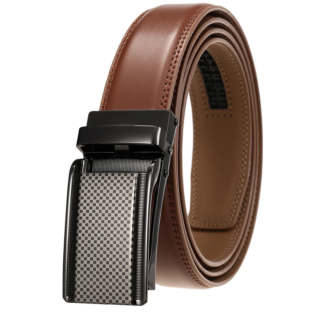 JMT-412170 Men's and Women's Zinc Alloy Buckle Adjustable Ratchet Belt – Model LY33-1853-2