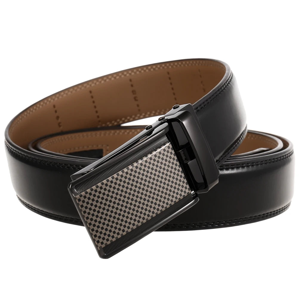 JMT-412170 Men's and Women's Zinc Alloy Buckle Adjustable Ratchet Belt – Model LY33-1853-2